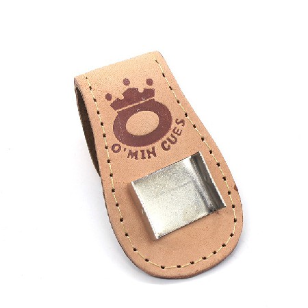 [绿草厂家批发]巧克粉随身夹 高档台球配件用品皮质擦粉盒巧克粉