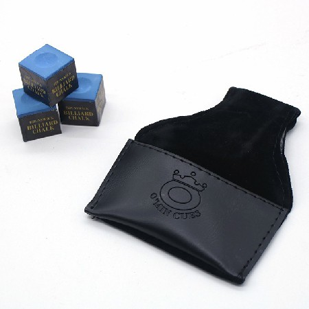 [实力厂家]巧克粉袋 批发台球配件斯诺克桌球用品巧克粉精美皮袋