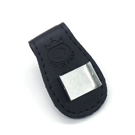 [绿草厂家批发]巧克粉随身夹 高档台球配件用品皮质擦粉盒巧克粉