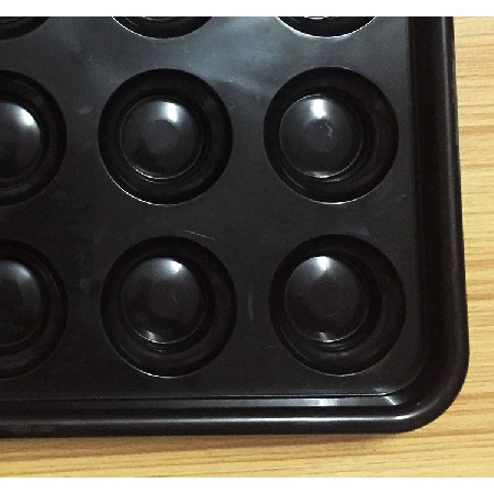 [绿草厂家]台球盘批发16粒黑色台球装盘台球配件用品塑料摆球托盘